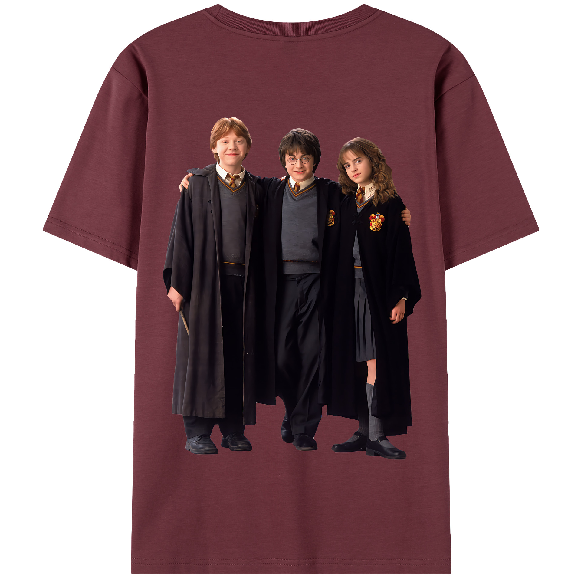 （画像用） Harry Potter ハリー・ポッターシリーズ 綿100％半袖Tシャツ（背面プリント）